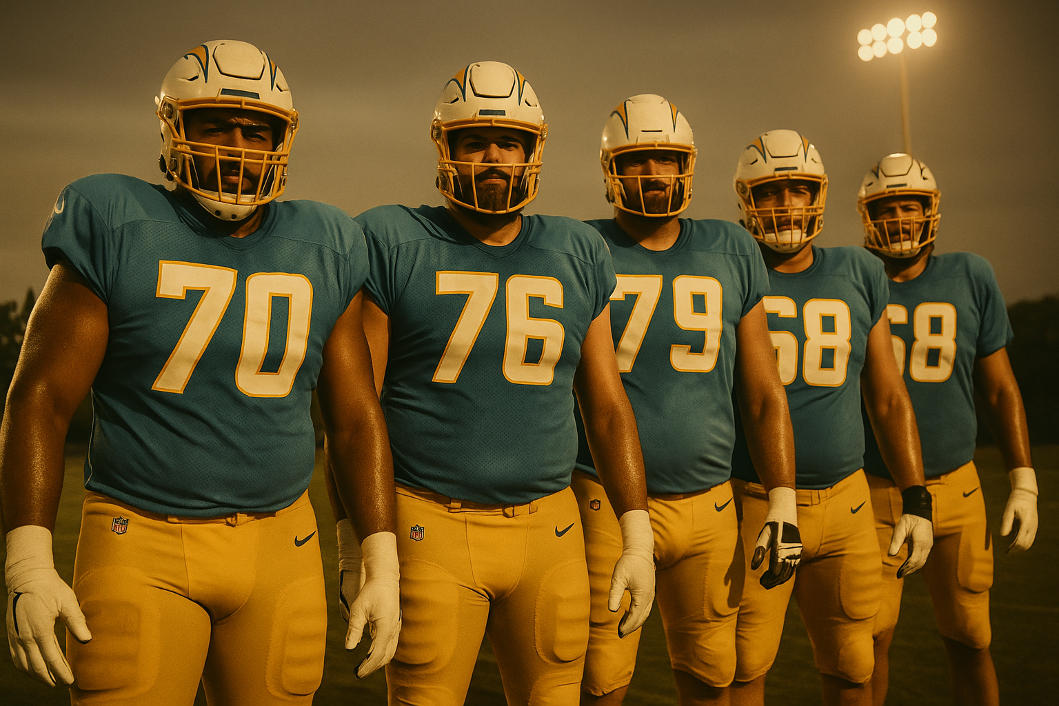 A Wall for Herbert: Chargers Unveil Starting O-Line as Rashawn Slater Becomes NFL's Richest Lineman