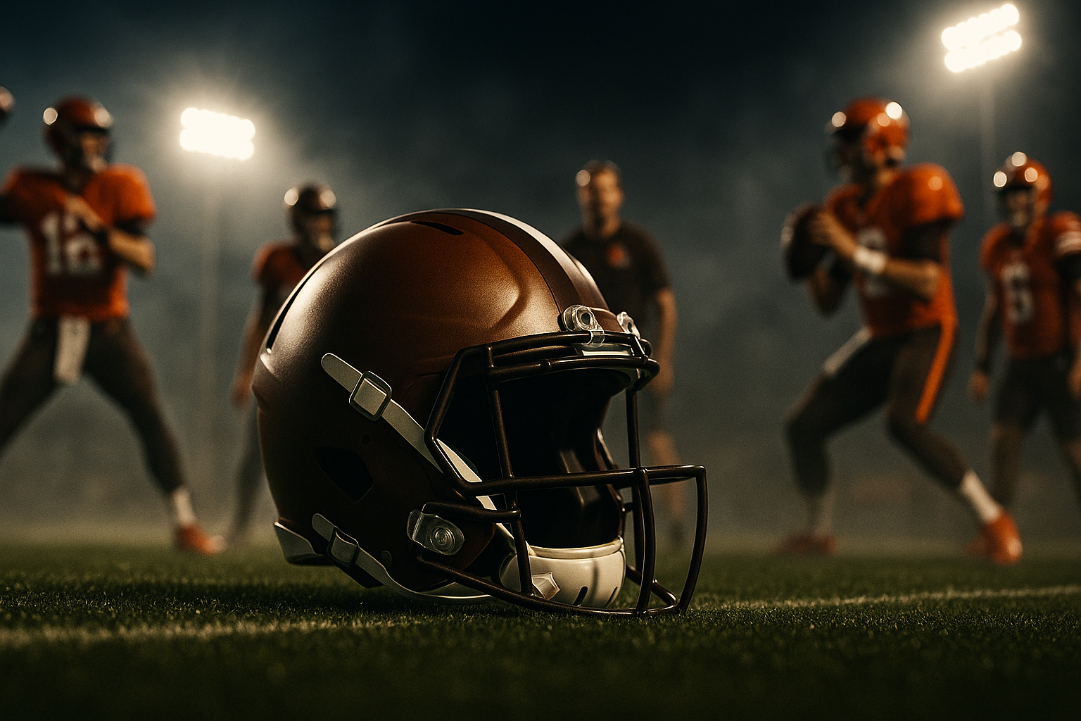 Alpha Dawgs Unleashed: Browns Drop Historic Brown Helmet as Four-Way QB Battle Ignites Camp