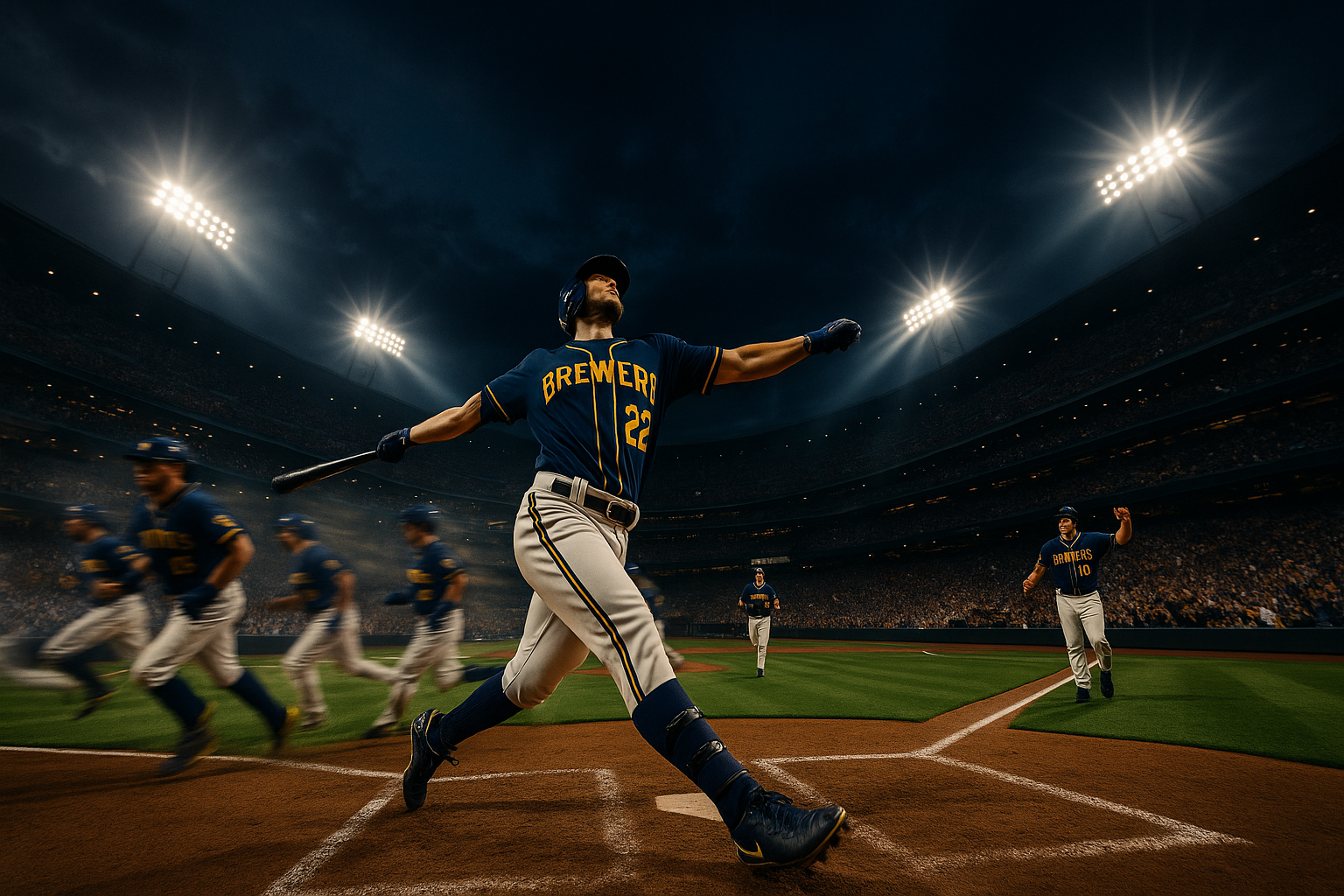 Brew Crew Erupts: Brewers Unleash Historic 25-Hit Barrage in 16-9 Rout of Nationals