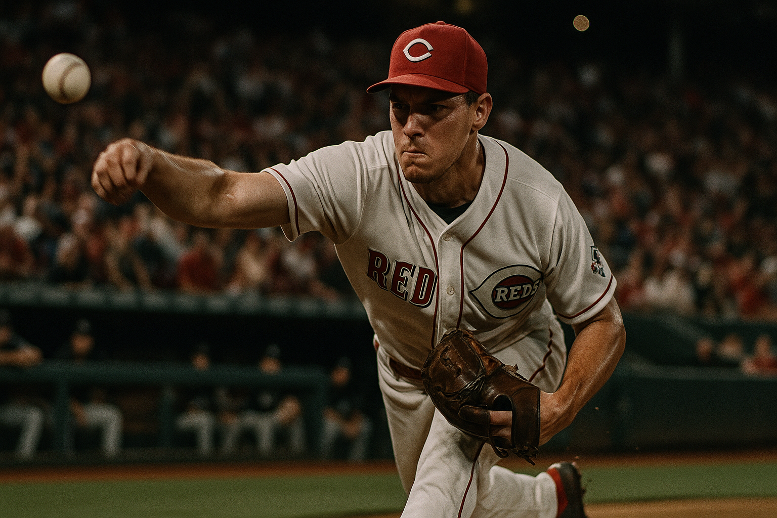 Burns Dazzles with Historic K's, but Dodgers' Power Prevails in 5-2 Reds Loss