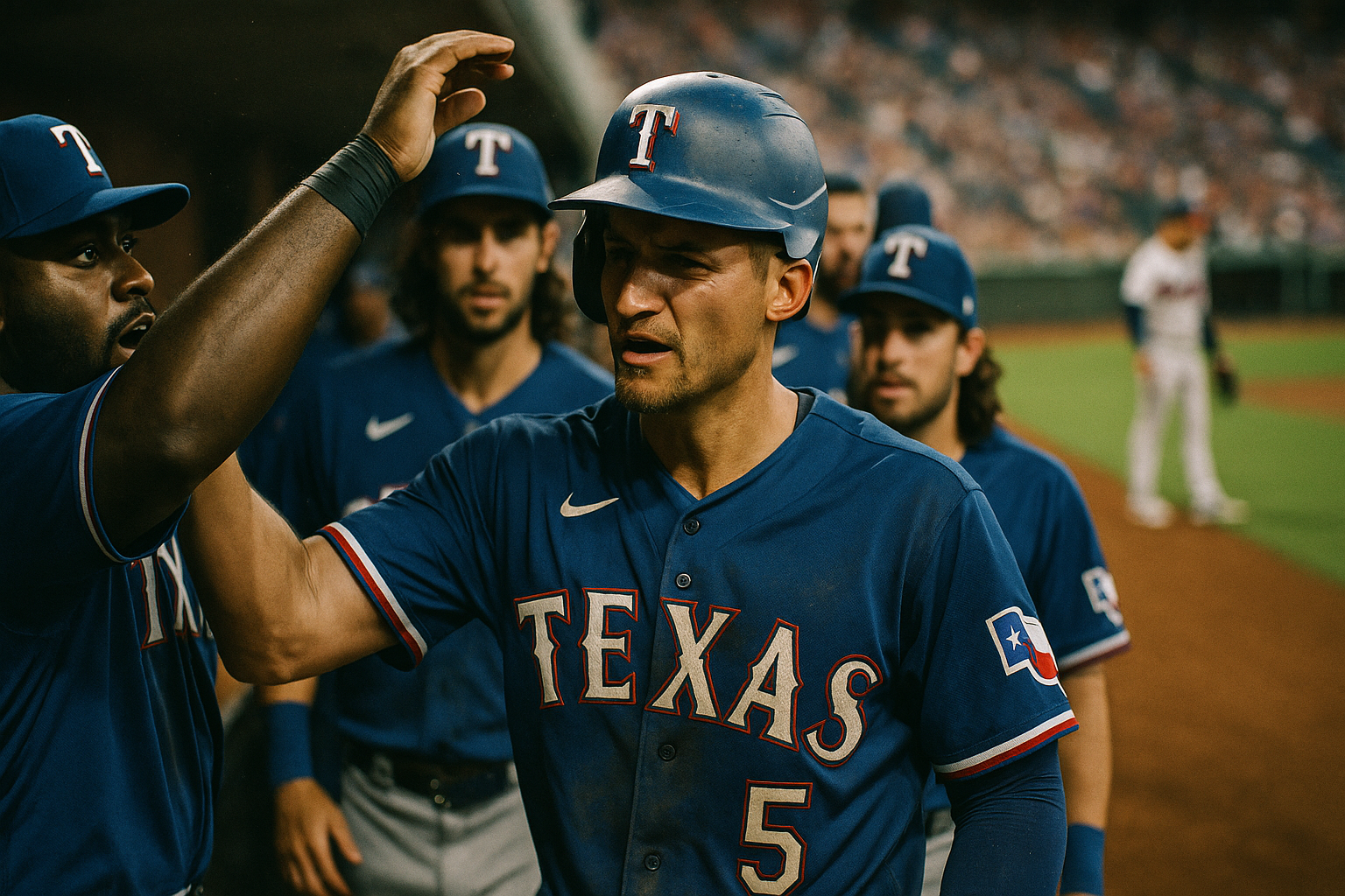 Five Alive! Rangers Extend Winning Streak, Tame Braves