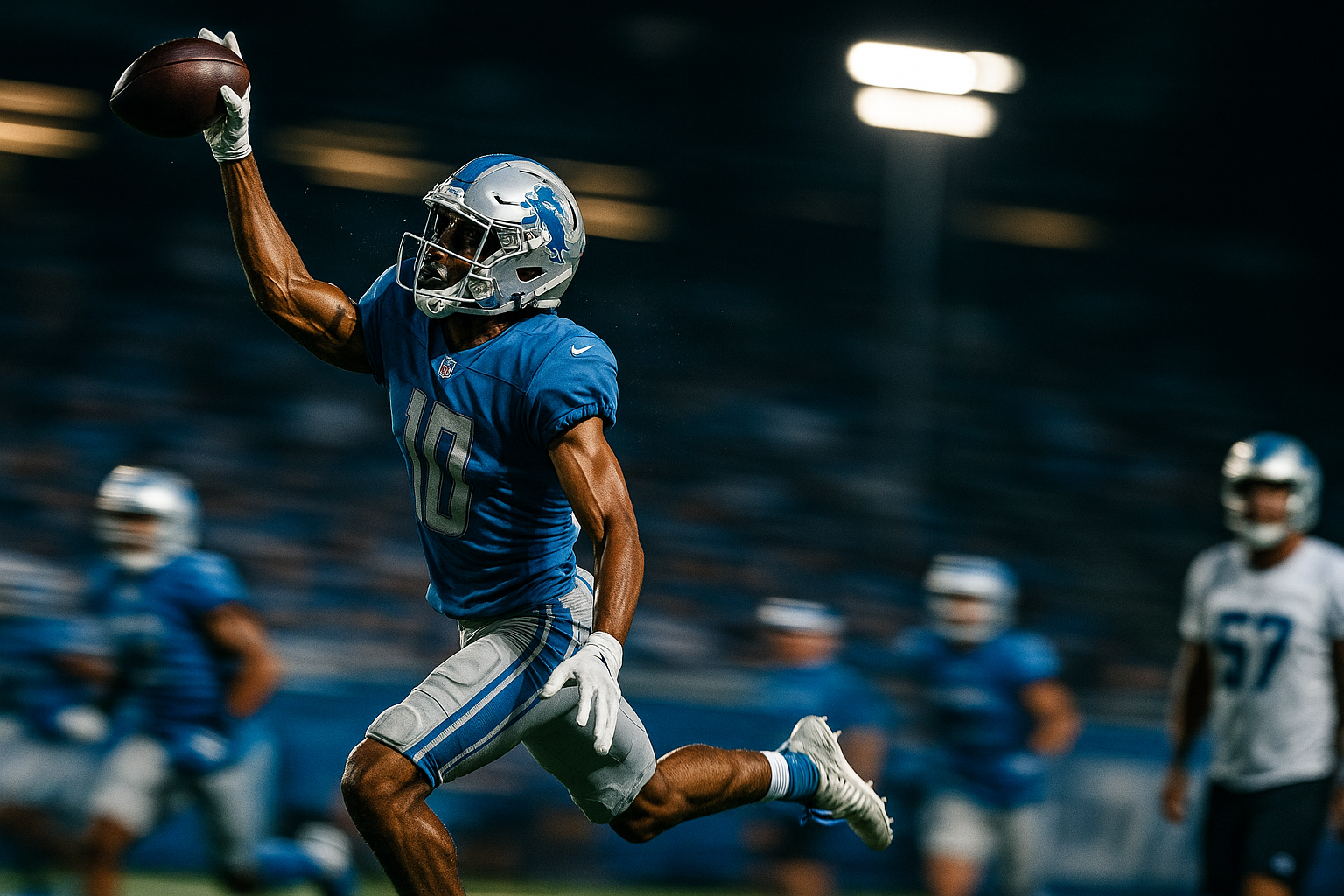Future in Flux: Lions Grapple with Veteran's Contract as Rookie WR Steals the Show