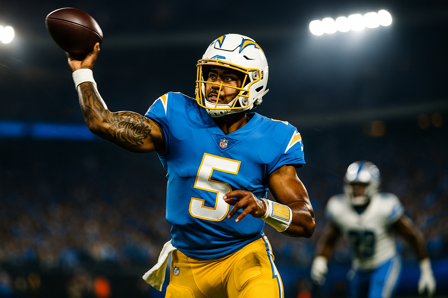 Lance Lights Up Canton as Harbaugh's Chargers Demolish Lions in Preseason Debut