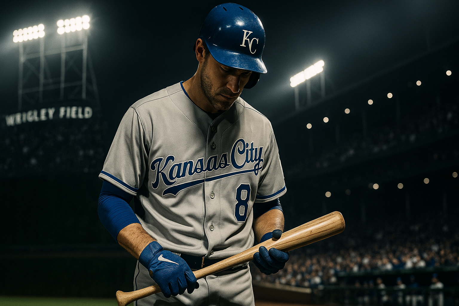 Royals Silenced at Wrigley as Bats Go Cold in Shutout Loss