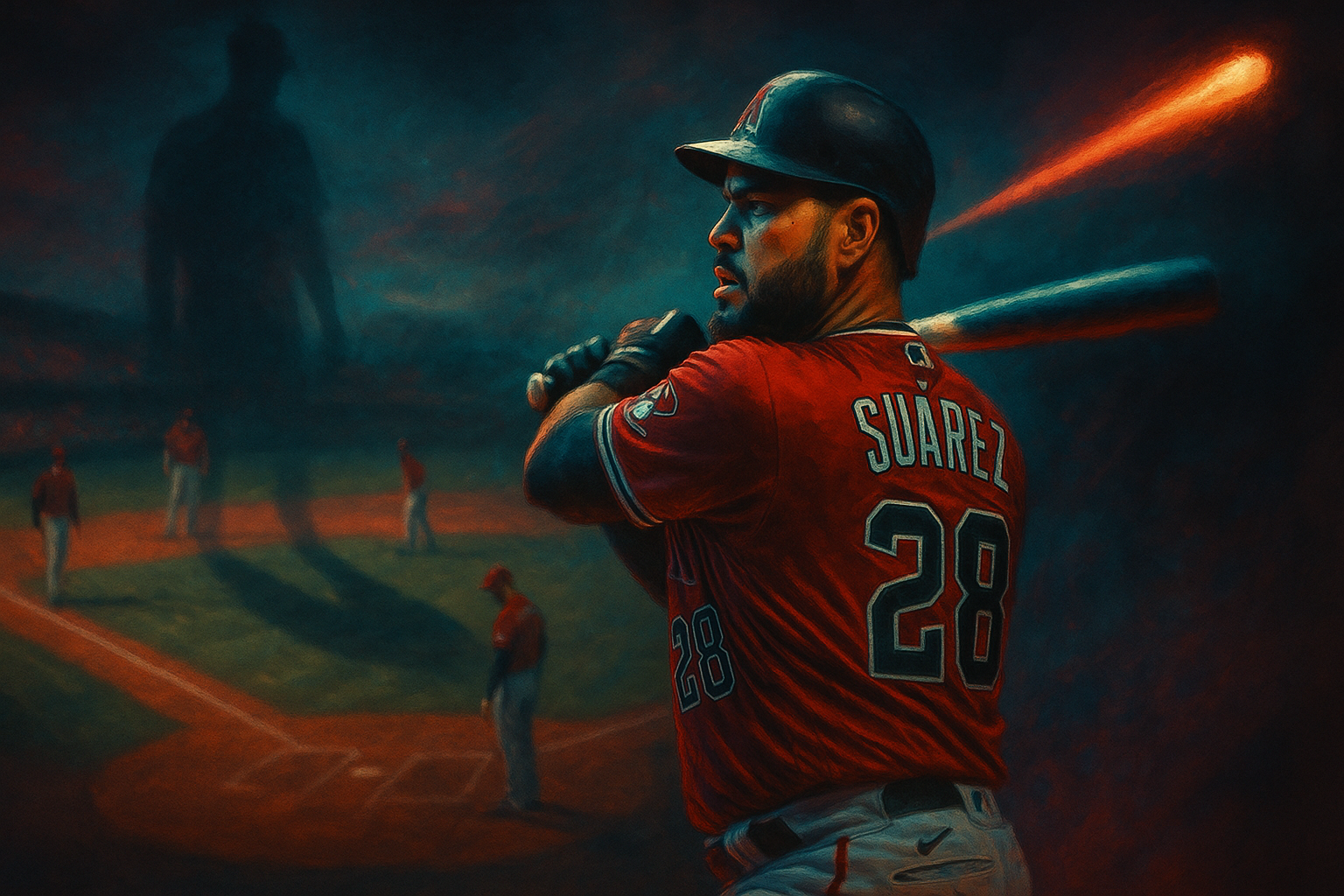 Suarez Swats 36th Homer, But D-backs' Skid Hits Four in Detroit
