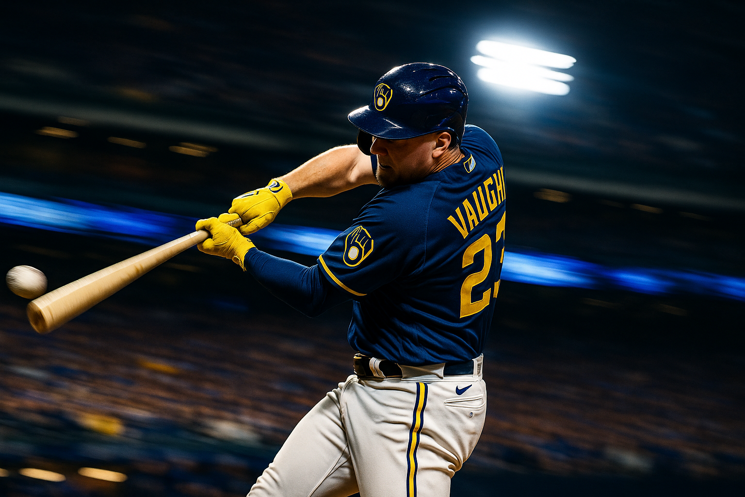 Vaughn's Vengeance: Grand Slam, 6 RBI Power Brewers to Best Record in Baseball