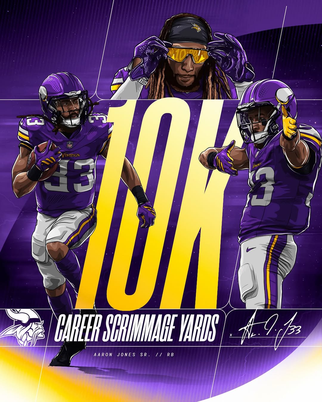 @showtyme_33 hits 10k career scrimmage yards 👏👏