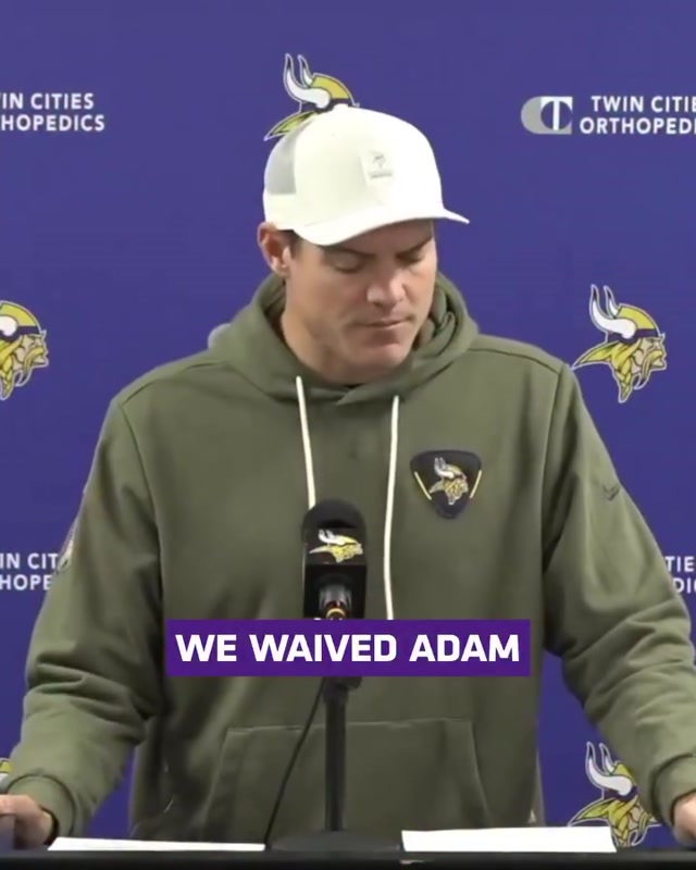 Head Coach Kevin O’Connell on waiving Adam Thielen.