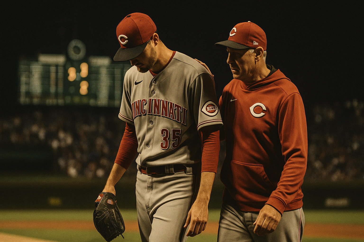 A Win With a Worry: Reds Edge Cubs as Lodolo Injury Casts Shadow