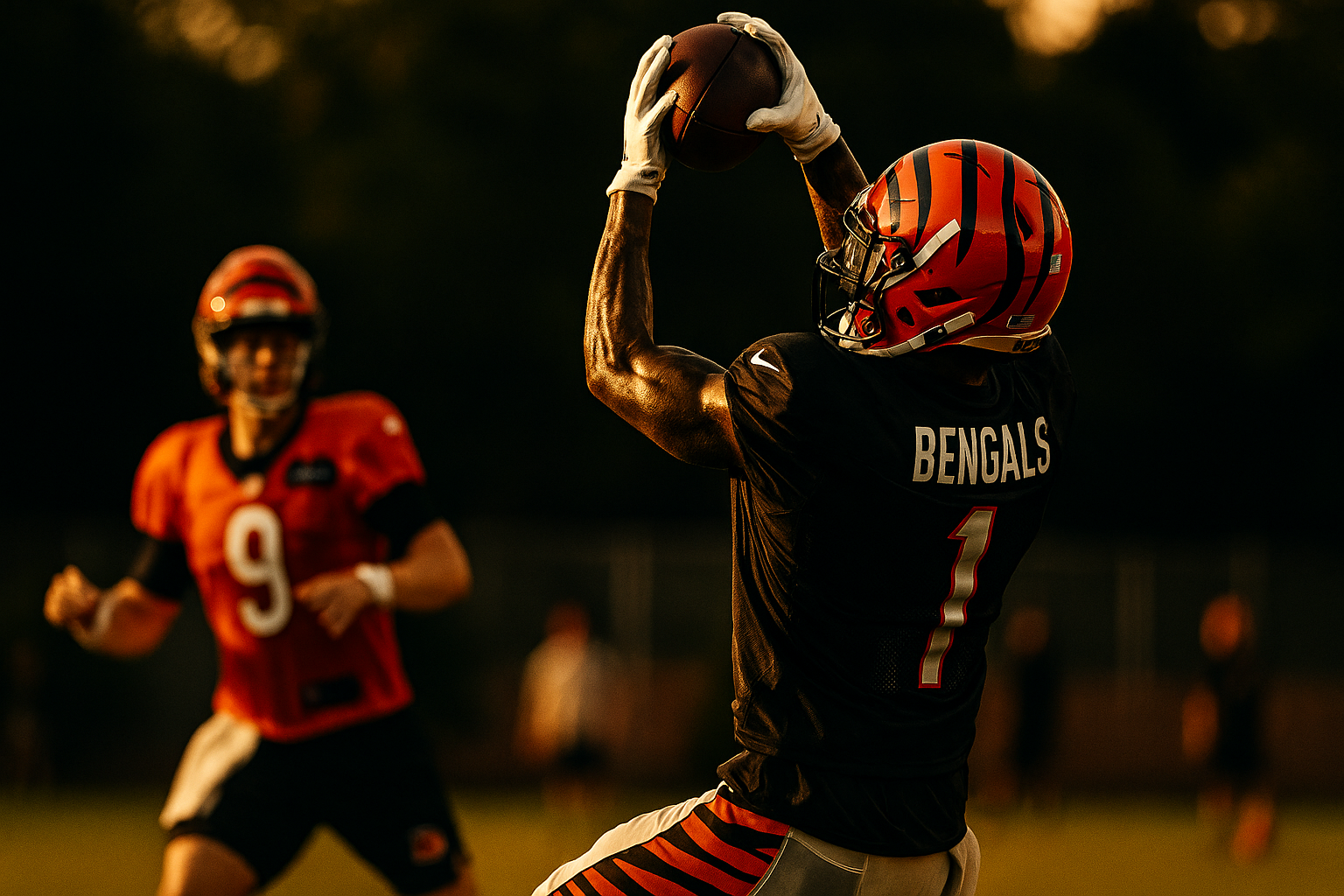 Offense Explodes: Burrow and Chase Put on a Clinic at Bengals Camp