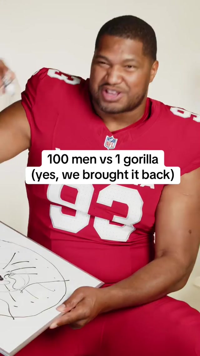 how many nfl players would it take though #nfl #100menvs1gorrila #question