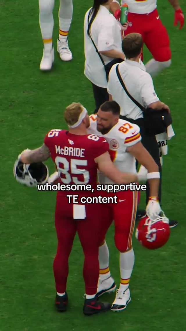 just 2 dudes who are really good at football #azcardinals #treymcbride #micdup #traviskelce