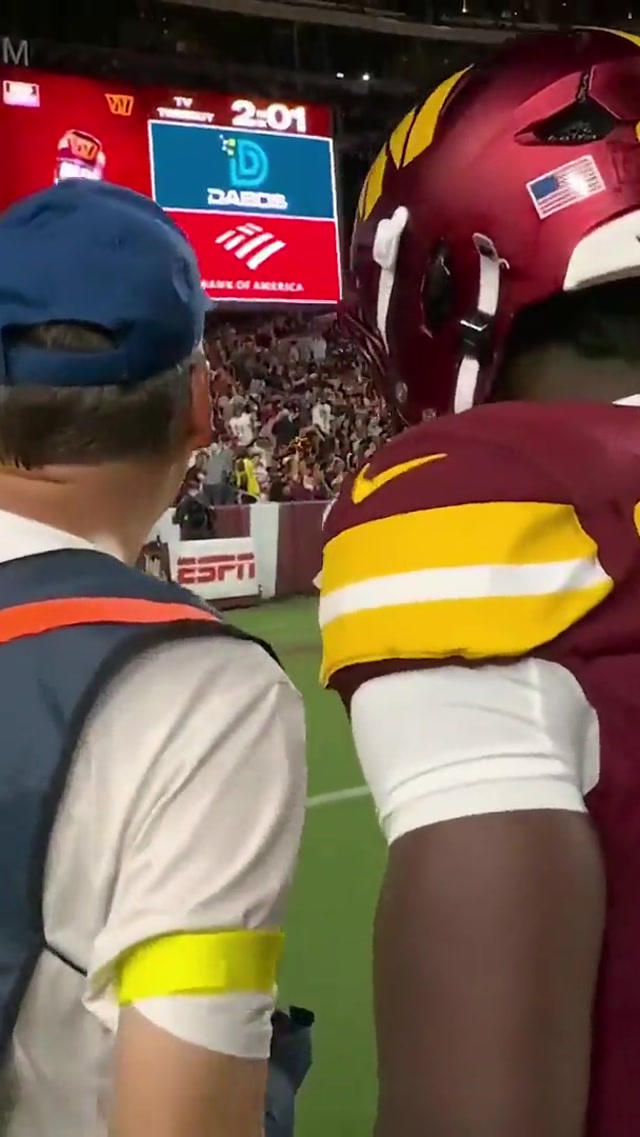 first TD ball found 😅 #Washington #Commanders #NFL #raisehail #httc