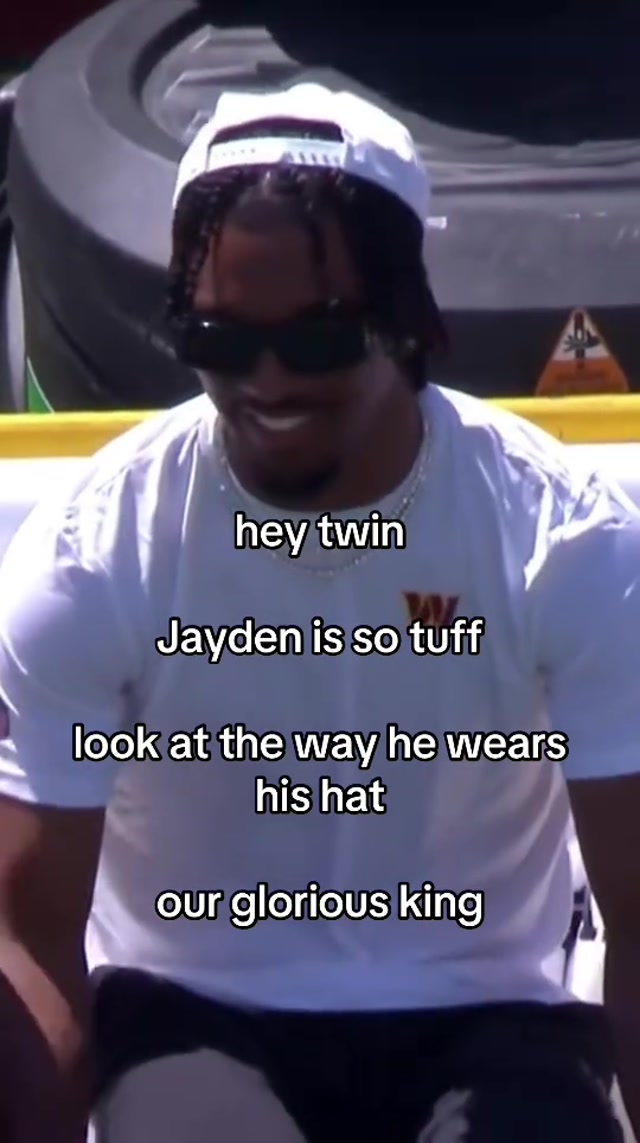 the sunglasses too #washington #commanders #nfl #football #jaydendaniels