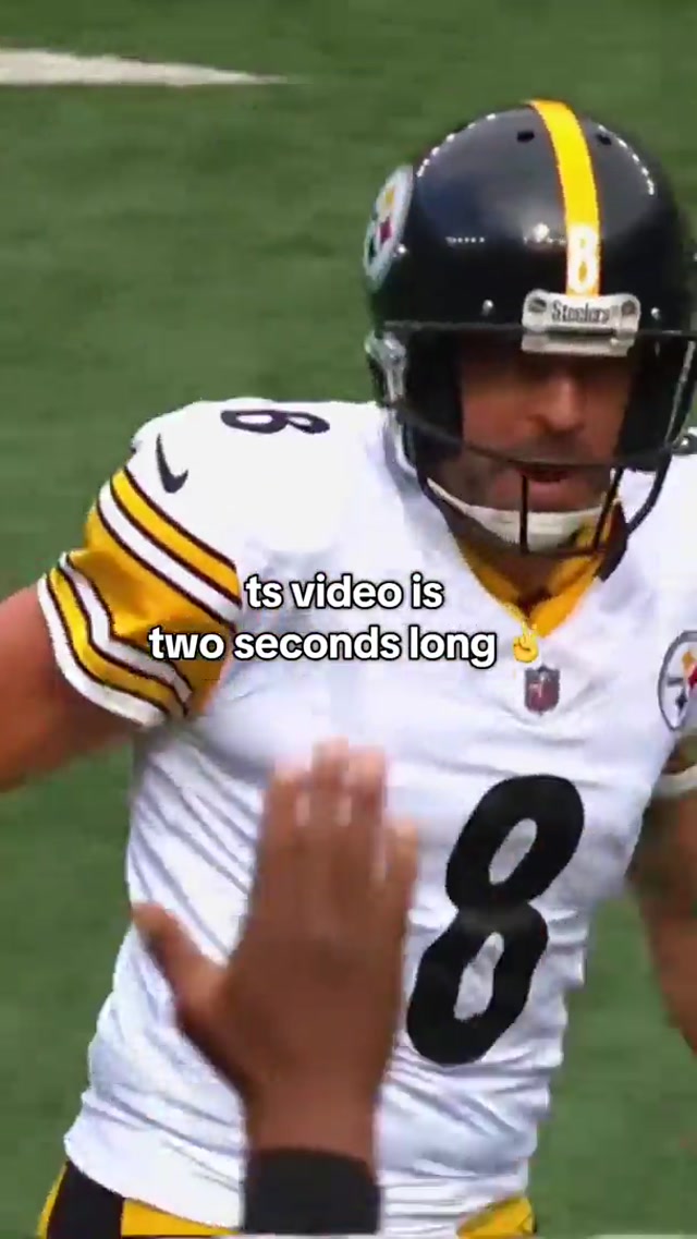ts really two seconds 🤷✌️ #steelers #nfl #twoseconds 