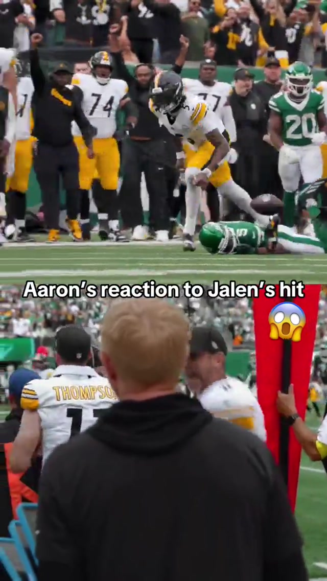 Not a cellphone in sight, just people living in the moment. #steelers #nfl #aaronrodgers #jalenramsey 