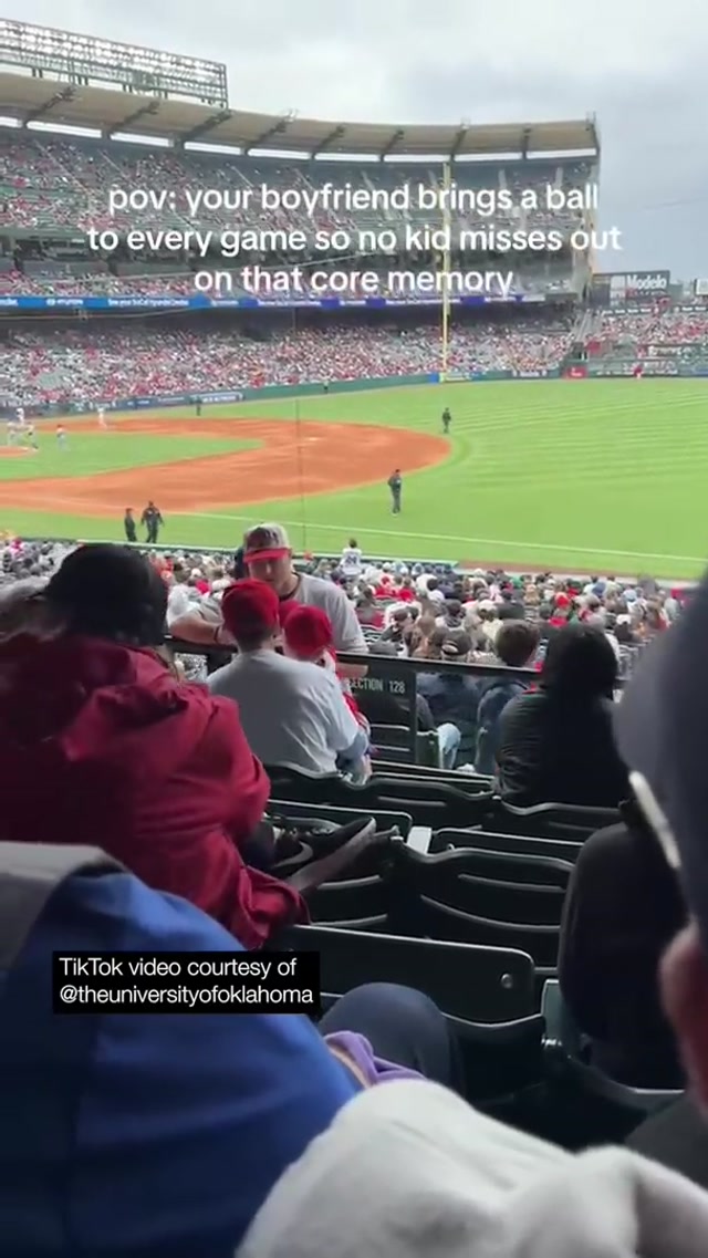 "If I can give a kid a baseball and change his whole day, it's something that they can look at every day and smile about." ⚾️🥹

Meet Matthew, an Angels fan who is passionate about sharing baseballs and positive moments with young fans at the ballpark. | #mlb #angels #baseball #wholesome 