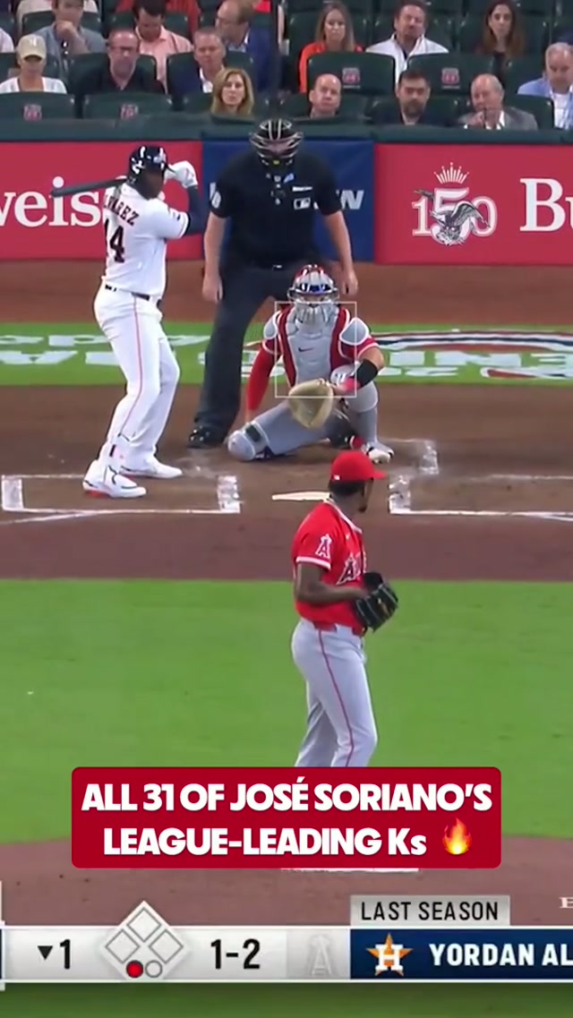 31 Ks and counting 🫨 #MLB #Angels #Soriano #Strikeout