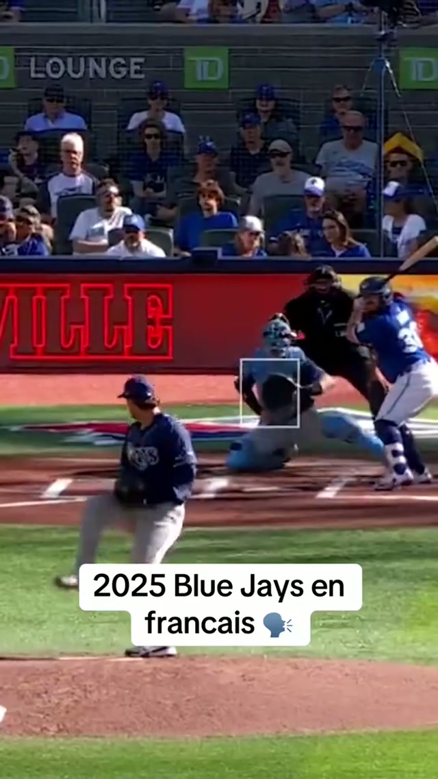 INCROYABLE 🔊🤩 #MLB #BlueJays #Toronto #French #canada 