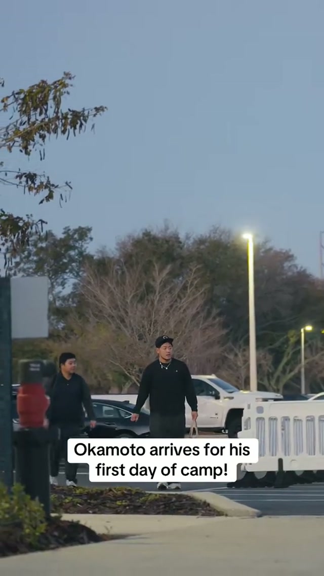 ☀️ Good morning, Kazuma!
和真、おはよう！ #MLB #BlueJays #Toronto #SpringTraining #KazumaOkamoto 