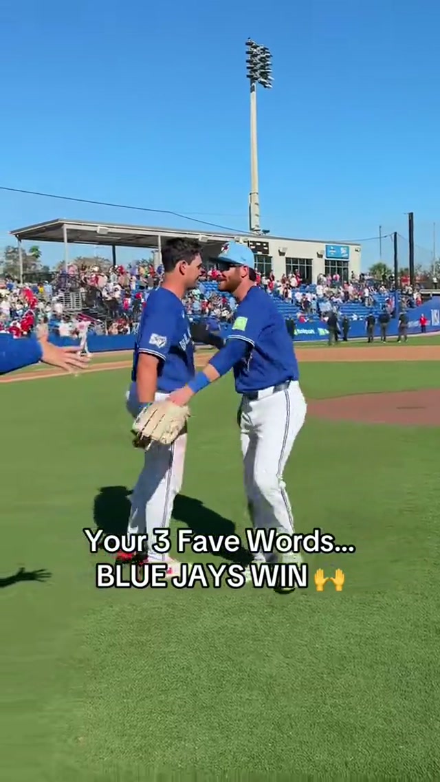 WON and 0 in 2026 😉 #MLB #BlueJays #SpringTraining #Toronto 