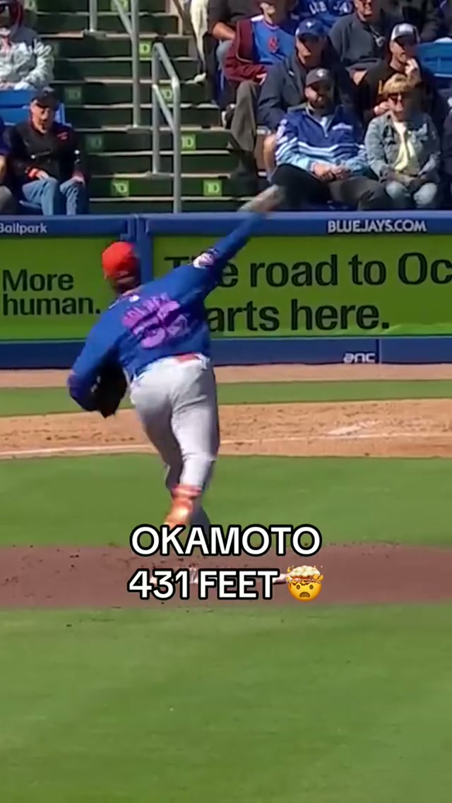 The first Blue Jays homer for Kaz ‼️ 岡本和真、オープン戦初ホームラン！#MLB #BlueJays #SpringTraining #KazumaOkamoto #Toronto 