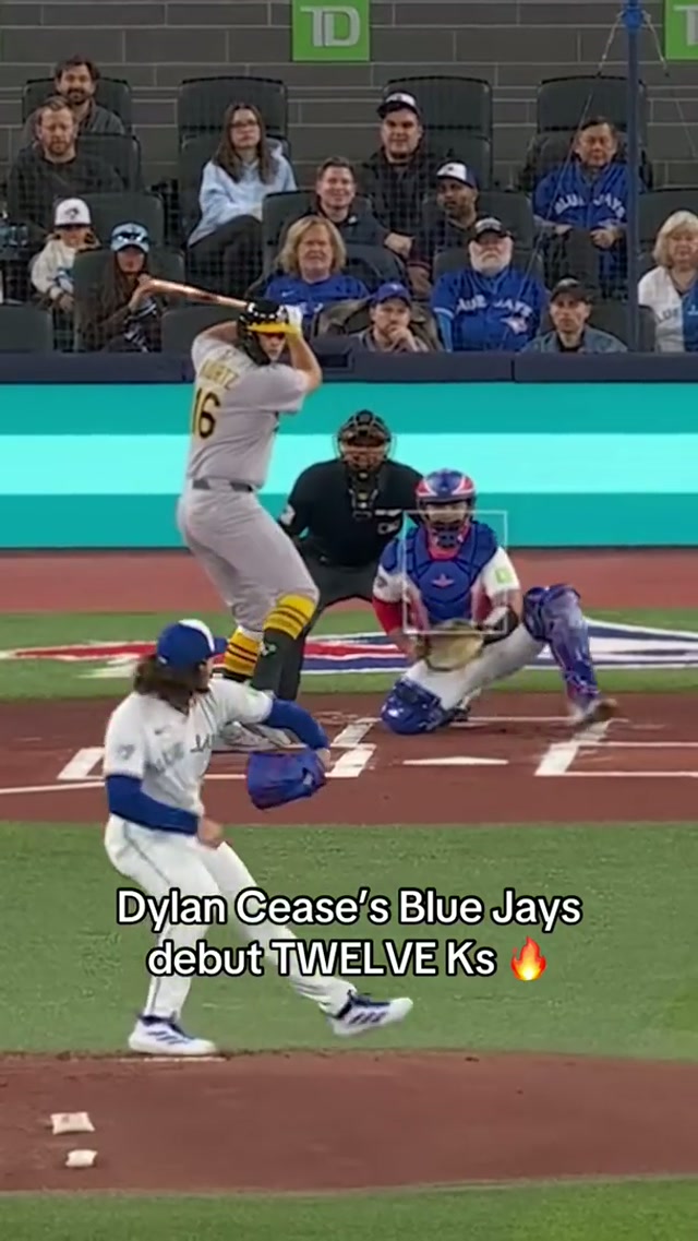A record-breaking debut for Cease ‼️ #MLB #BlueJays #DylanCease #BlueJays50 