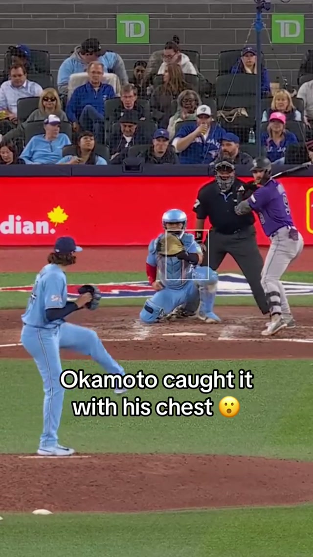 104.5 MPH? Not a problem for Kaz 🔥 #MLB #BlueJays #KazumaOkamoto #BlueJays50 