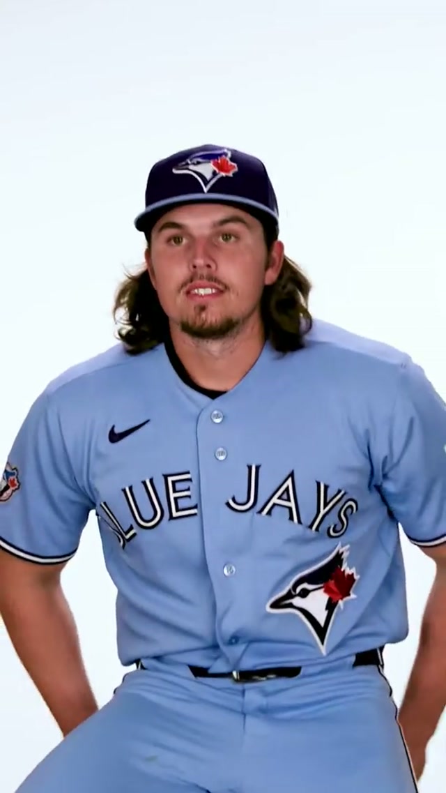 From a pull-out couch to the history books 😅 #MLB #BlueJays #AddisonBarger #GrandSlam #WorldSeries 