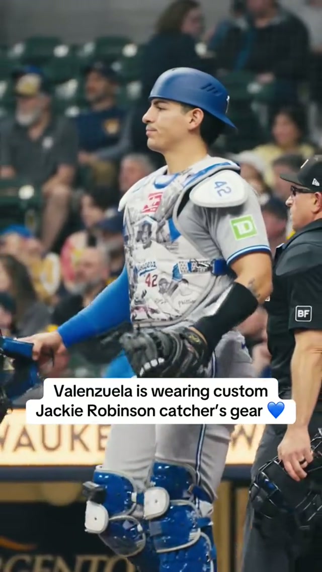 Fit for a special day 💪 #MLB #BlueJays #BrandonValenzuela #BlueJays50 #JackieRobinson 