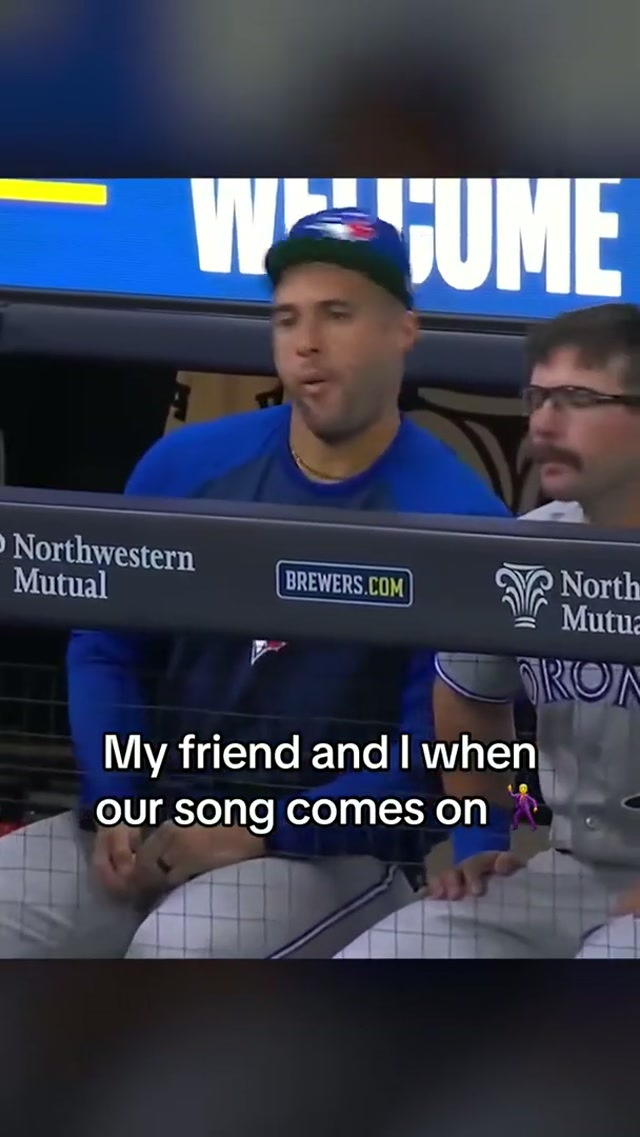 Probably listening to Pink Pony Club 🎵 #MLB #BlueJays #GeorgeSpringer #DavisSchneider #BlueJays50 