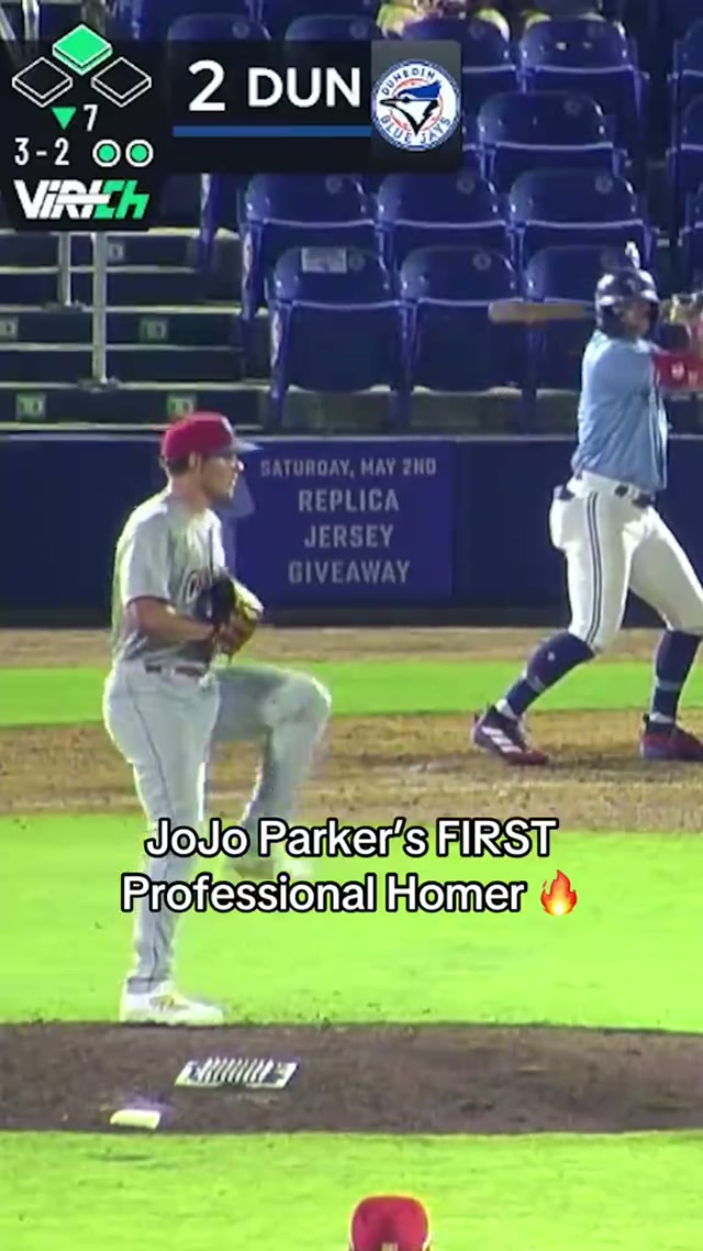 JOJO’S GOT HIS FIRST 👏 #MLB #BlueJays #JoJoParker #Dunedin 
