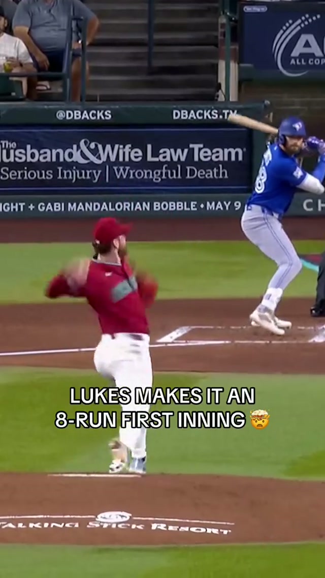 TYING A FRANCHISE RECORD 8-RUN FIRST 😤 #MLB #BlueJays #NathanLukes #BlueJays50 