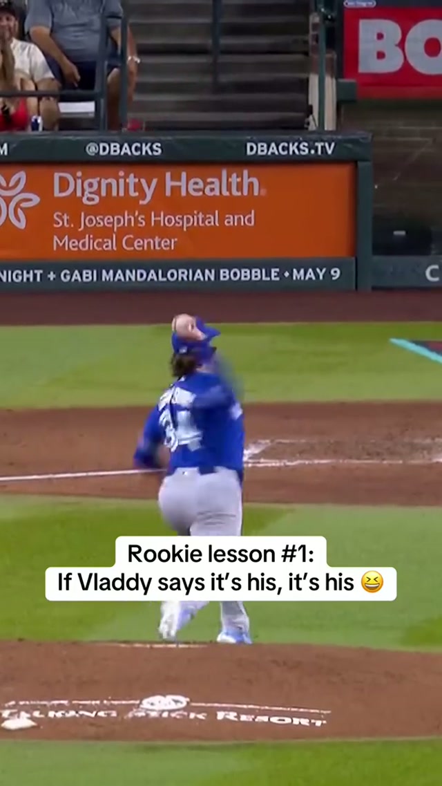 Vladdy let Vali know 😅🤣 #MLB #BlueJays #Vladdy #BrandonValenzuela #BlueJays50 