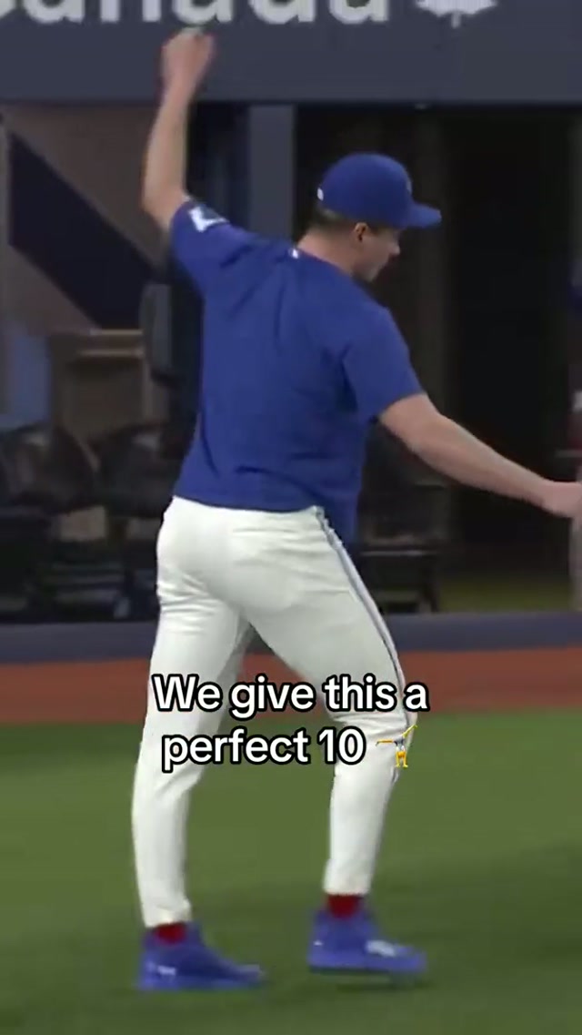 No deductions here 👏😆 #MLB #BlueJays #BlueJays50 #LouisVarland 