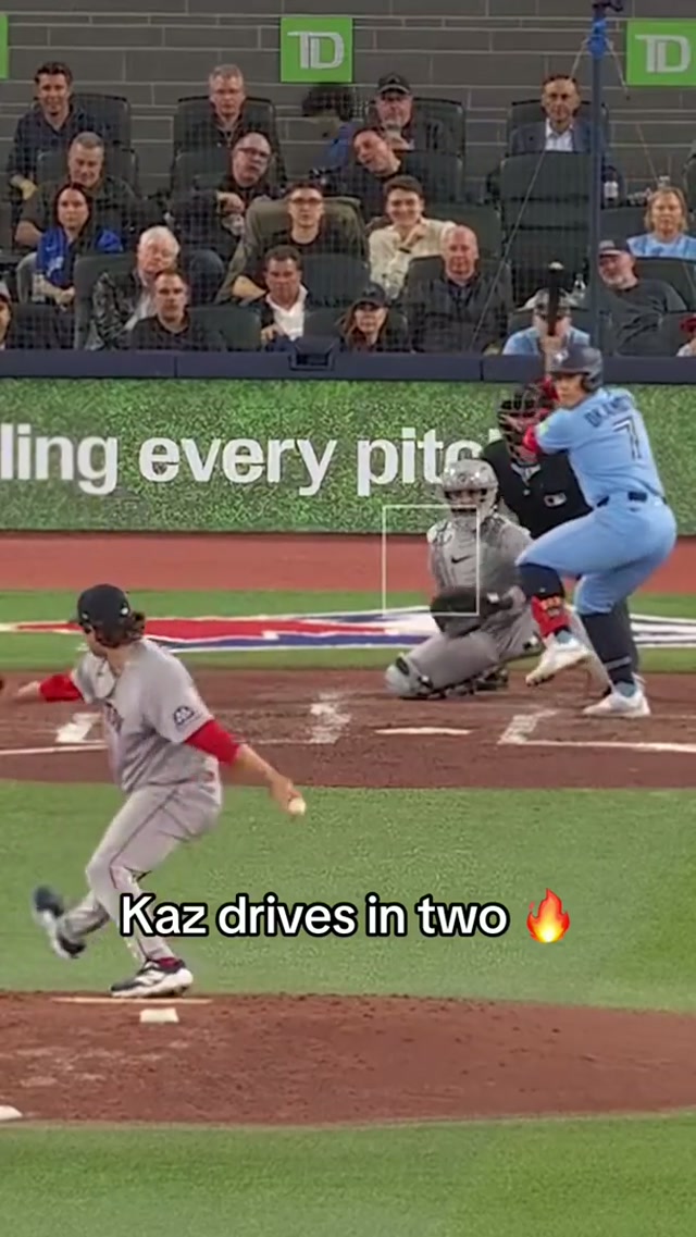 The Big Oak gets us going 😌 #MLB #BlueJays #BlueJays50 #KazumaOkamoto 