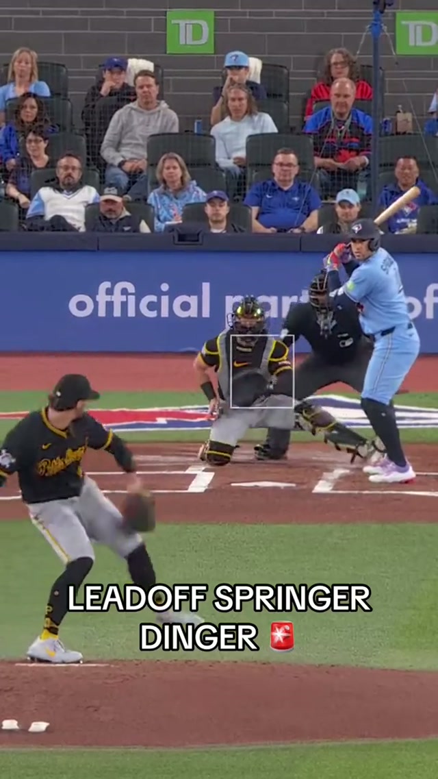 George says PLAY BALL 🗣️ #MLB #BlueJays #Toronto #Springer #BlueJays50 