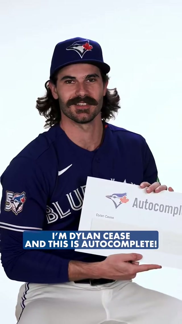 Get to know Dylan Cease 😌 #MLB #BlueJays #DylanCease #Autocomplete #Toronto  