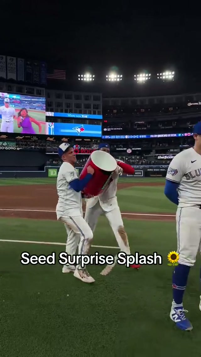 Looking like a 🍉 #MLB #BlueJays #BrandonValenzuela #Toronto #WalkOff 