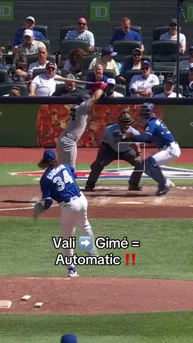 GOT EM’ 😤 #MLB #BlueJays #BlueJays50 #BrandonValenzuela #AndrésGiménez 