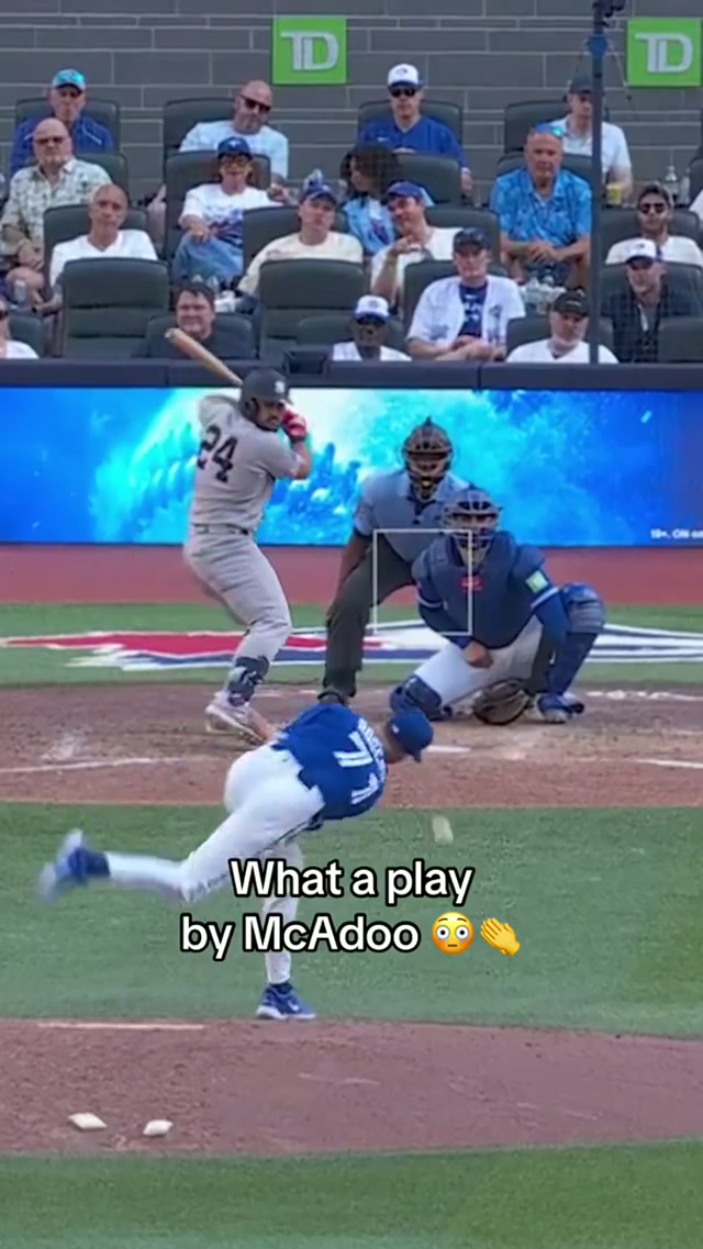McA-Did that 😤 #MLB #BlueJays #BlueJays50 #CharlesMcAdoo 