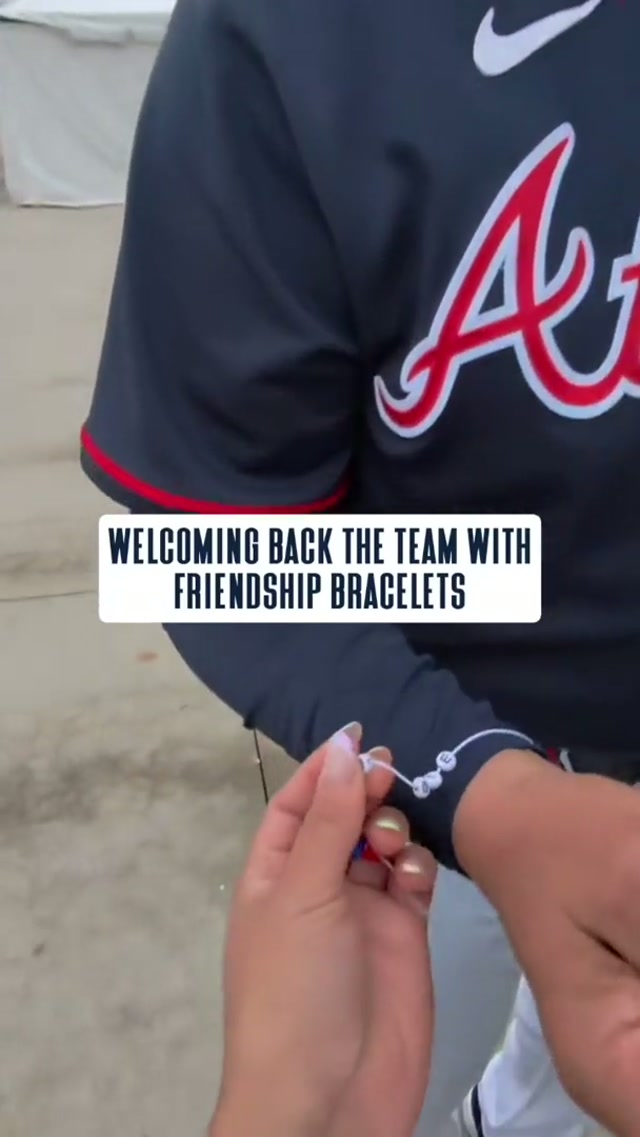 This is true friendship right here ☺️

@Ozzie Albies @Ronald Acuña Jr. @Michael Harris II @Spencer Schwellenbach @Austin Riley 

#mlb #springtraining #friendshipbracelets 