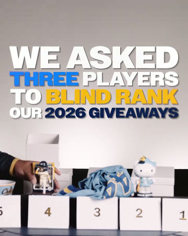 Asking the fellas to blind rank our 2026 giveaways 💀 

#brewers #milwaukee #baseba