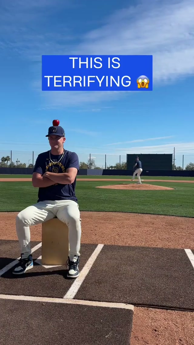 Would you let The Miz throw a fastball at your head?  

#mlb #springtraining #brewers