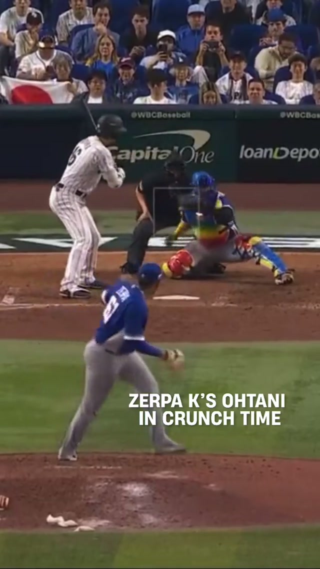 Massive K in a massive moment for Angel Zerpa #worldbaseballclassic #venezuela🇻🇪 #mlb