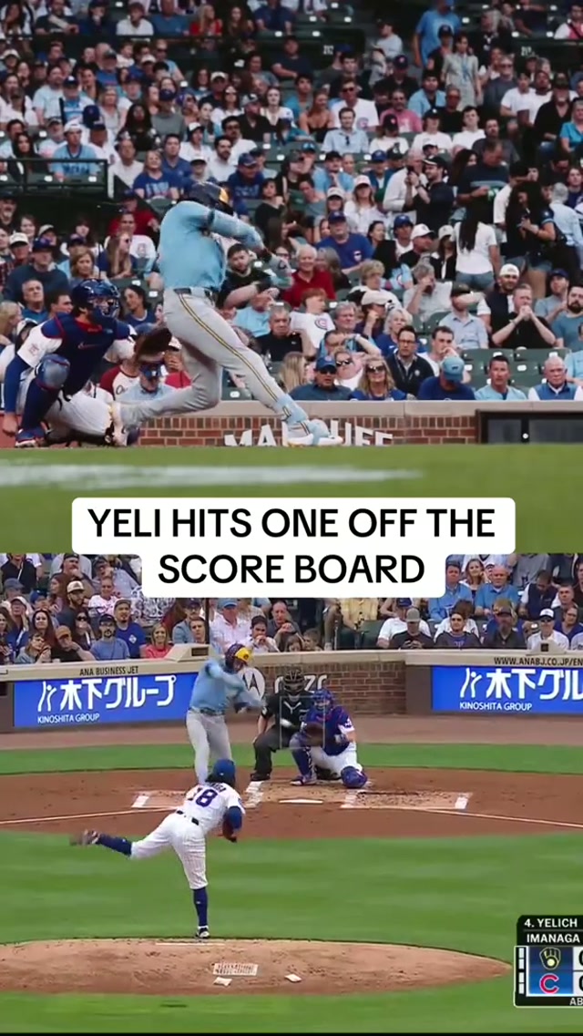 A majestic blast from @Christian Yelich #brewers #yeli #homerun #mlb #NLcentral 