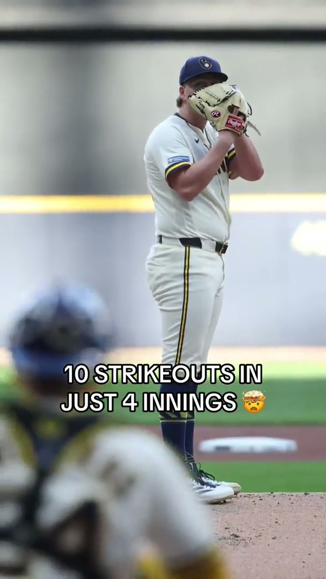 Kyle Harrison is THAT guy #pitching #brewers #kyleharrison #milwaukee #strikeout 