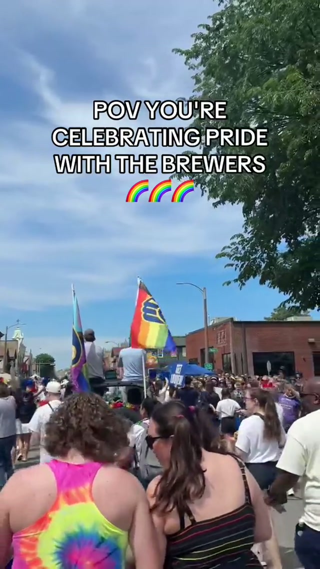 Showed out to celebrate pride in Milwaukee this weekend! #brewers #milwaukee #prideparade #pridefest 