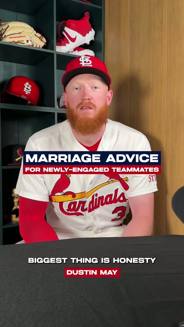 A LOT of Cardinals got engaged this offseason. We asked their teammates to give them some advice ❤️ #valentinesday #valentine #marriage #marriageadvice 