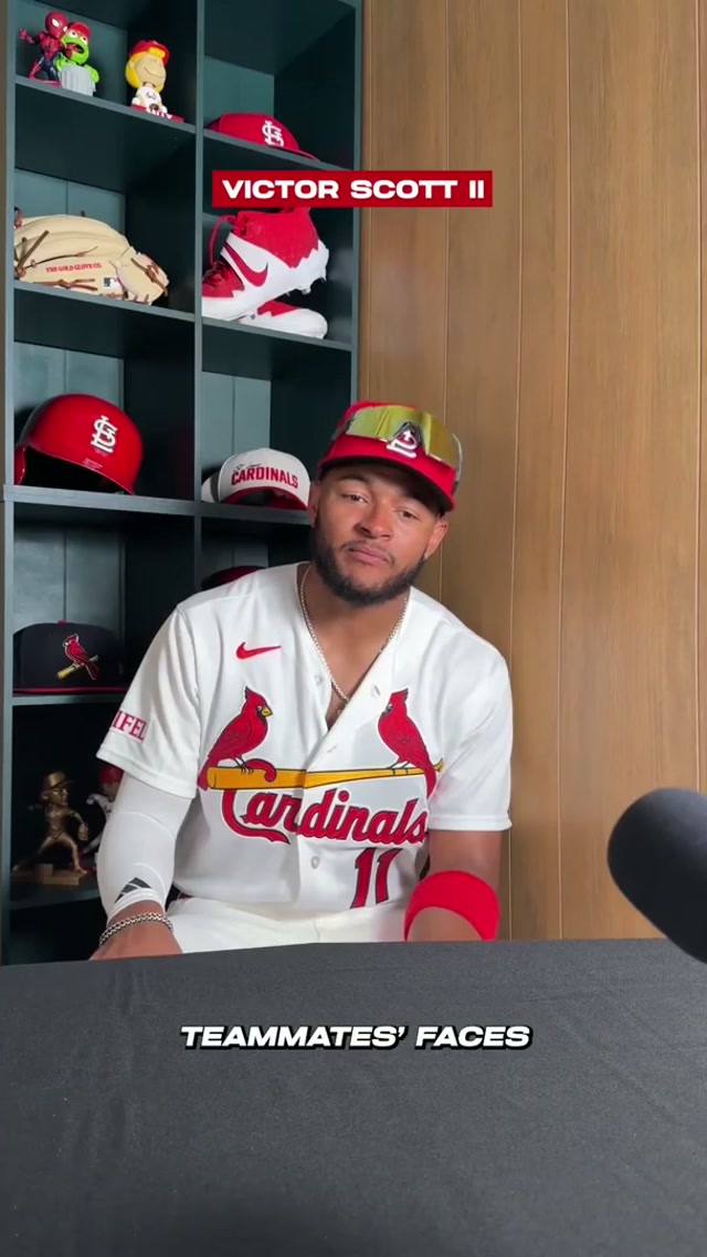 introduced the guys to a few somewhat familiar faces… #MLB #challenge #cardinals #baseball